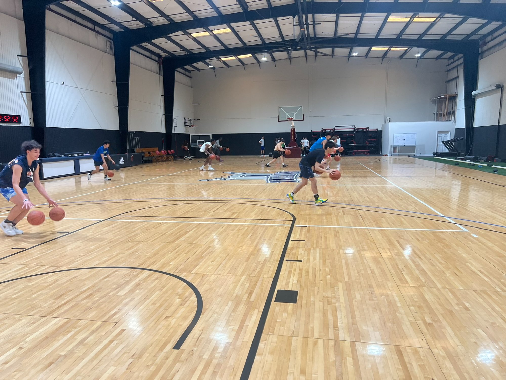 FCP Sports gymnasium - full-size NCAA regulation basketball court